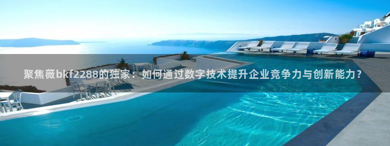 豪门国际pg电子：聚焦薇bkf2288的独家：如何通过数字技术提升企业竞争力与创新能力？