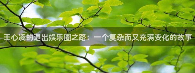 麻将胡了pg下载y92：王心凌的退出娱乐圈之路：一个复杂而又充满变化的故事